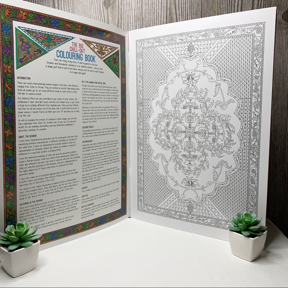 NWT The Big Chill-Out Coloring Book over 1ft Tall - Picture 2 of 8